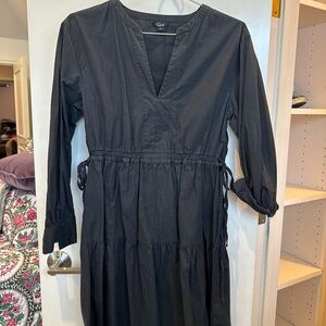 Rails Black Long Sleeve Cotton Sundress